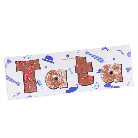 Chocolissimo - Čokoládový nápis "Tata" v  krabičce 80 g