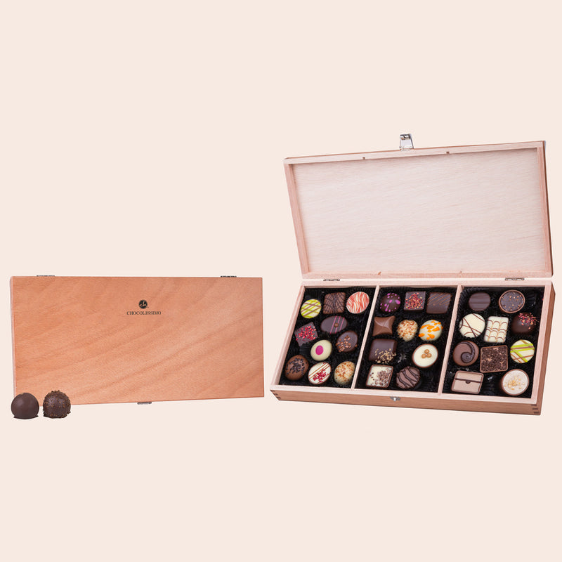 Pralinky ChocoPrestige v dřevěné krabičce
