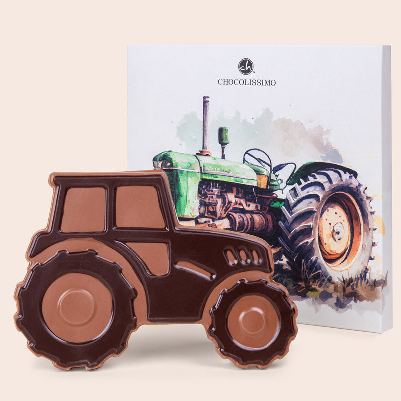 Traktor z čokolády