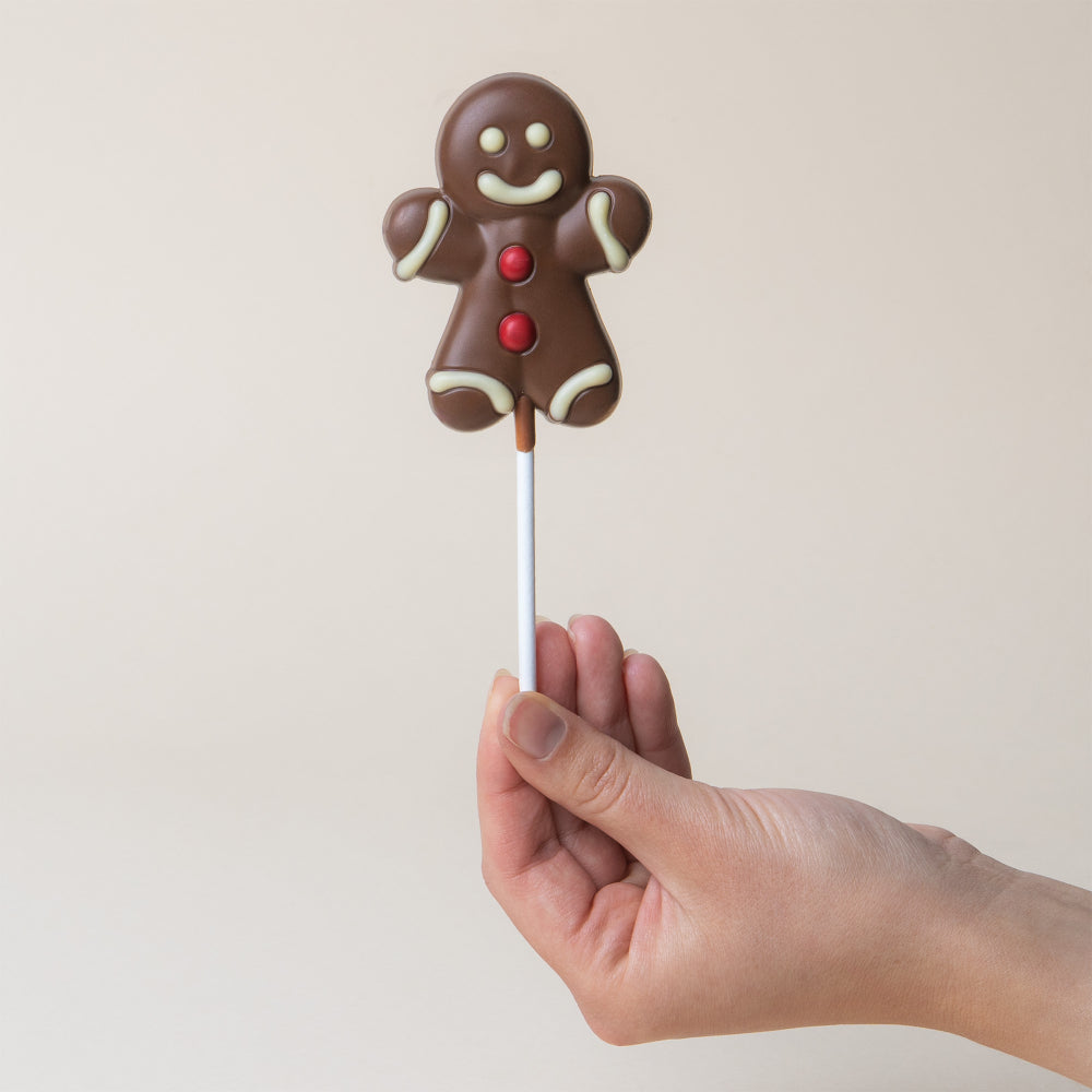 Chocolate Gingerbread Man lollipop