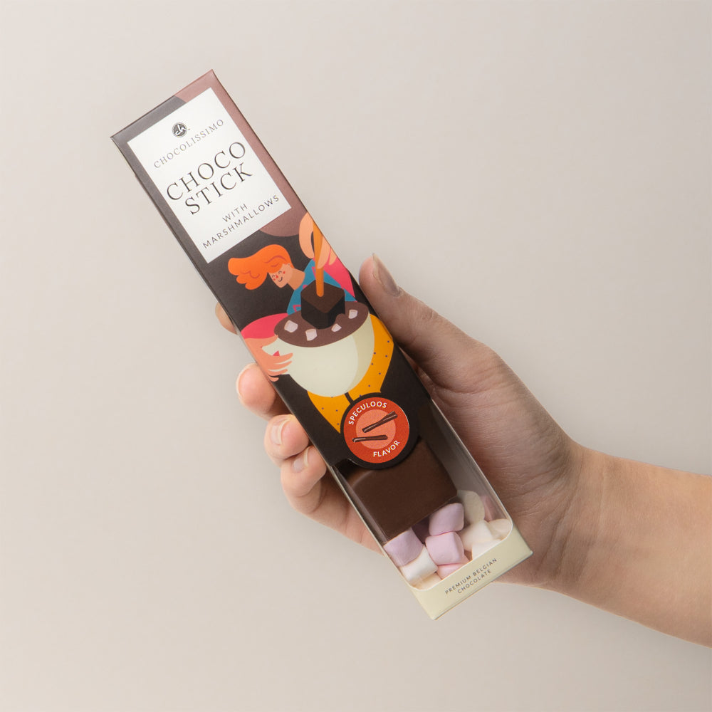 Čokoláda s chutí kořeněných sušenek k rozpuštění - Chocostick Speculoos
