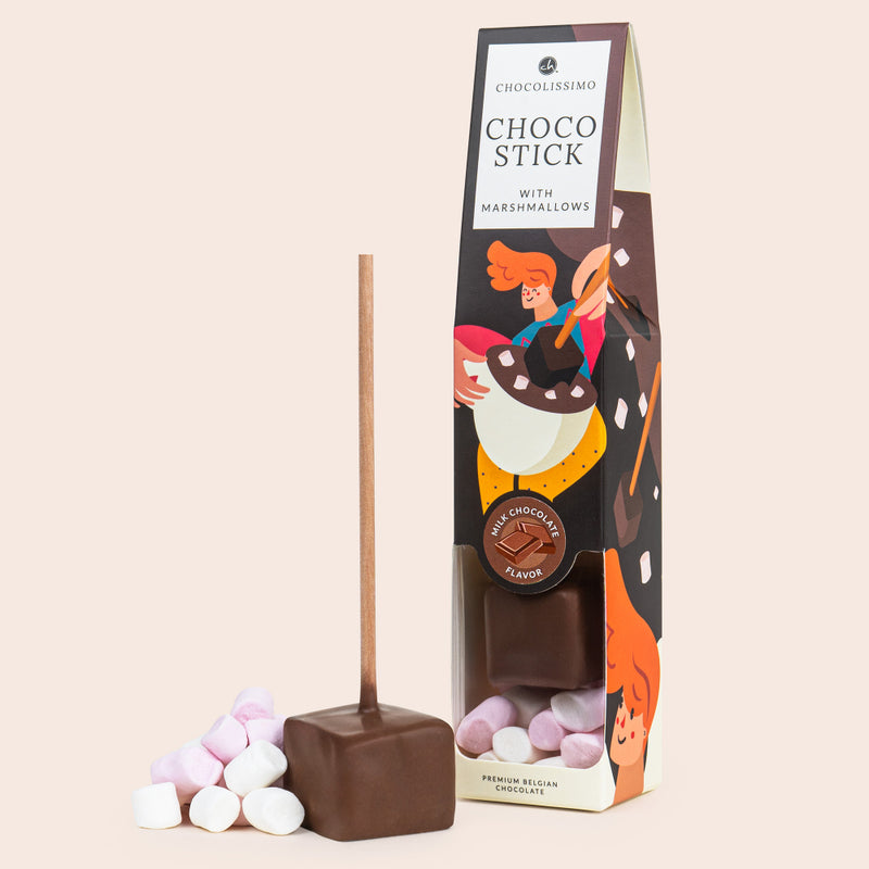 Mléčná čokoláda na tyčince k rozpuštění - Chocostick