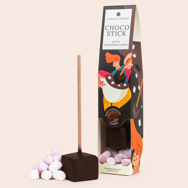 Hořká čokoláda na tyčince k rozpuštění - Chocostick