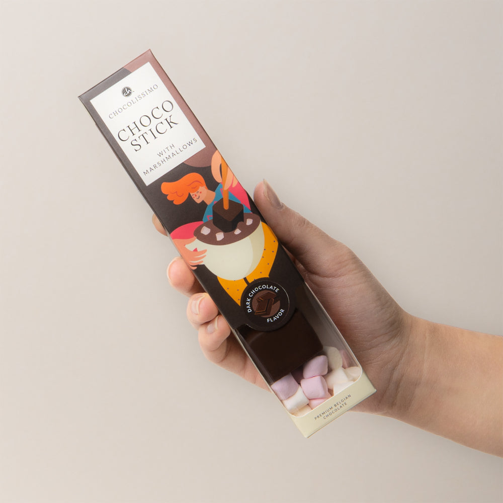 Hořká čokoláda na tyčince k rozpuštění - Chocostick