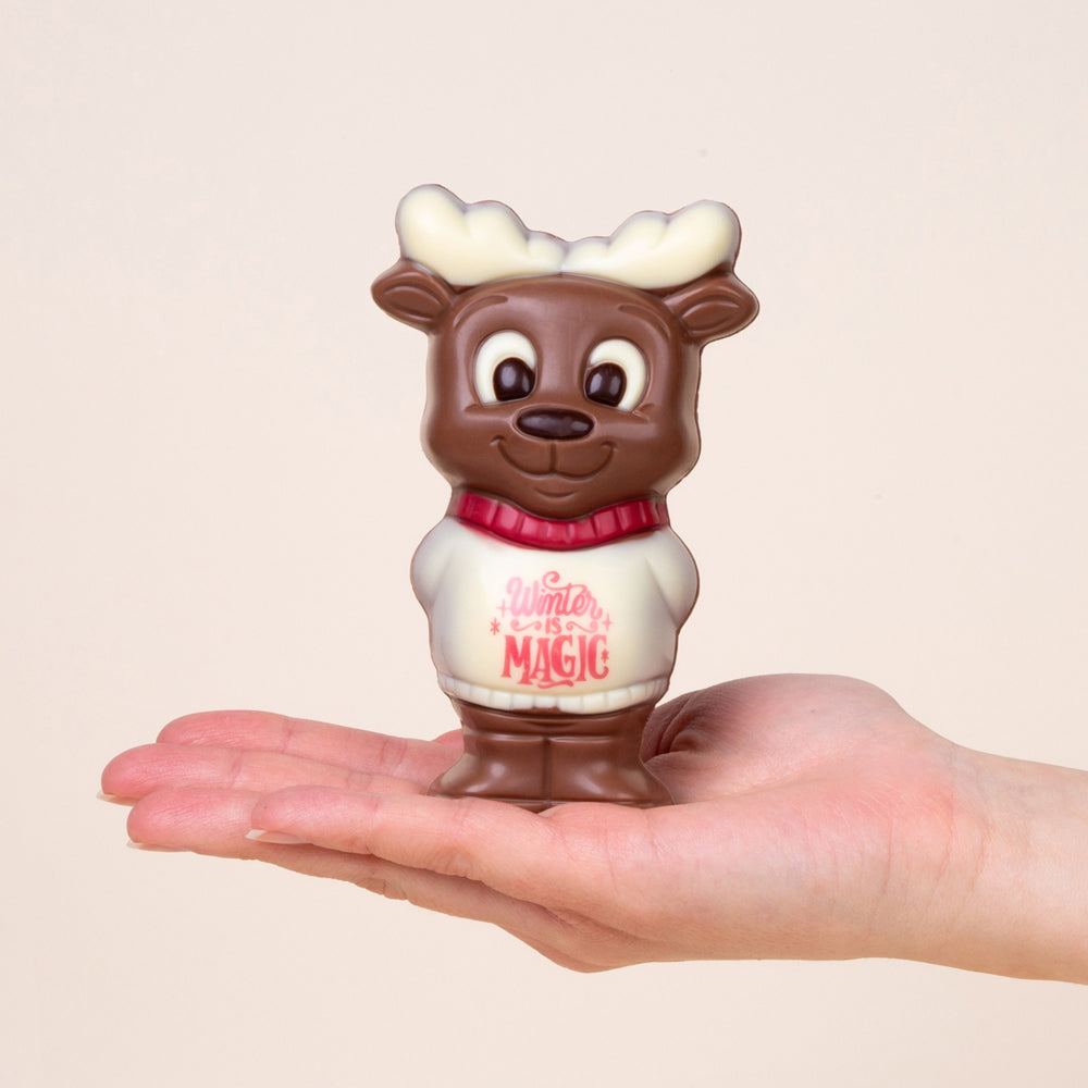 Reindeer in a white jumper
