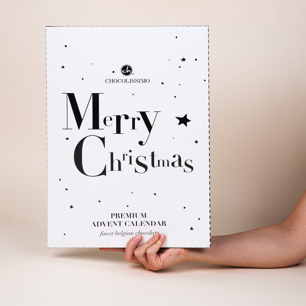 Black and white advent calendar
