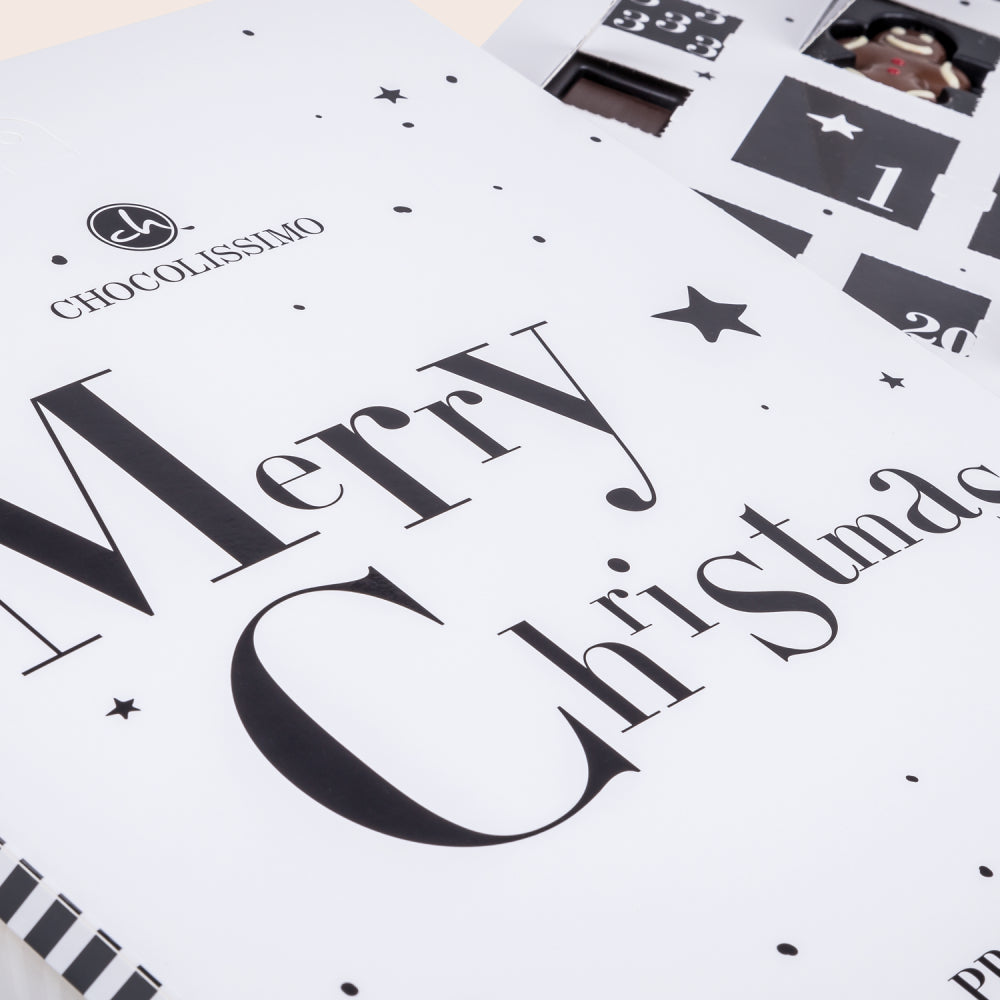 Black and white advent calendar
