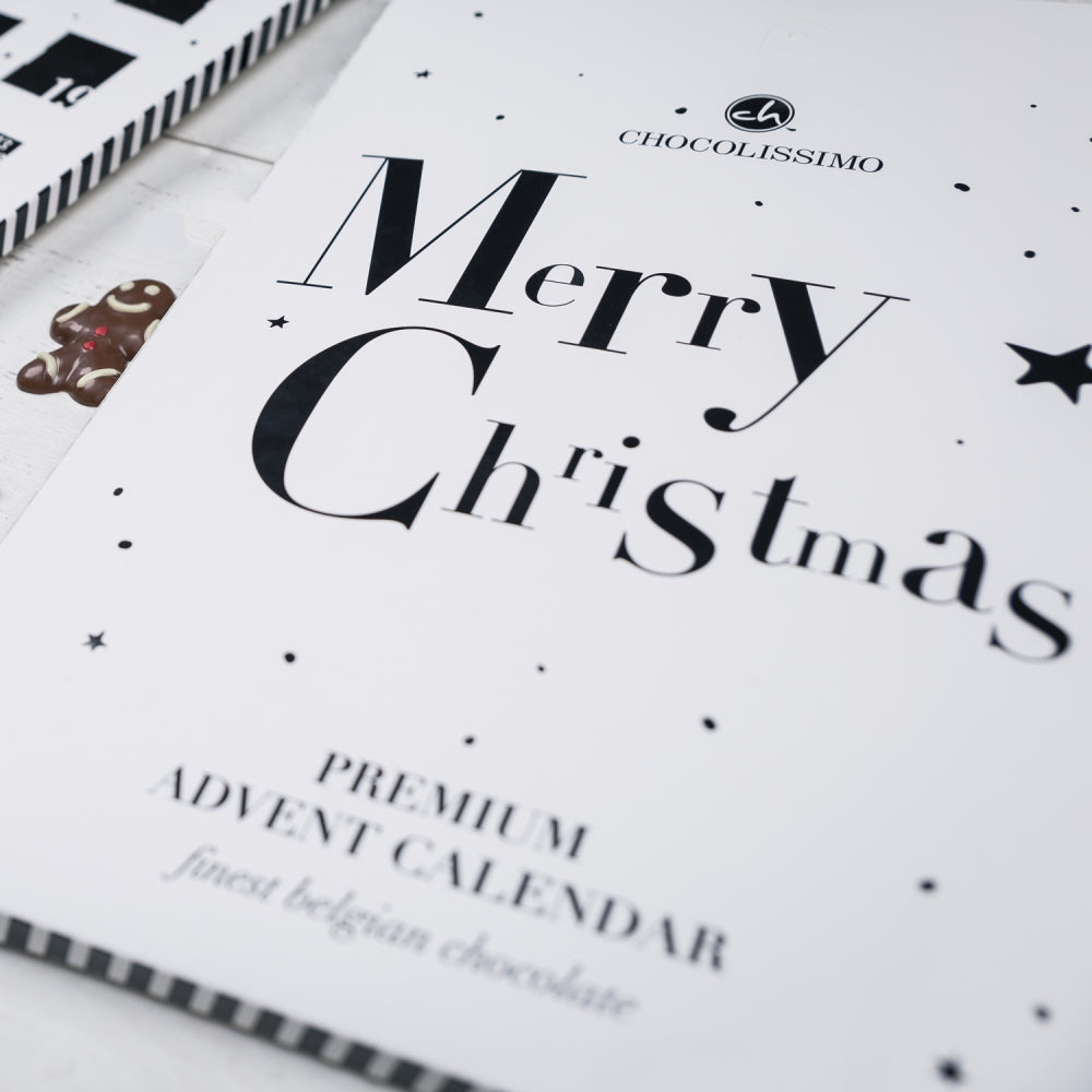 Black and white advent calendar