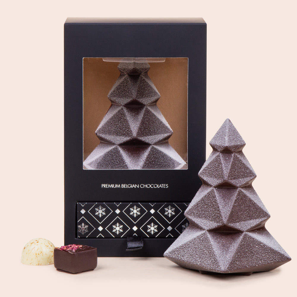 Christmas tree in dark chocolate