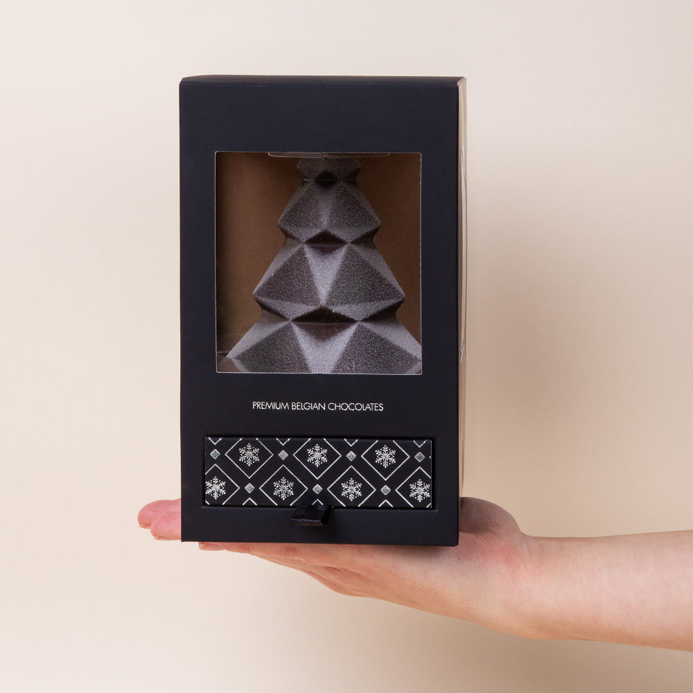 Christmas tree in dark chocolate