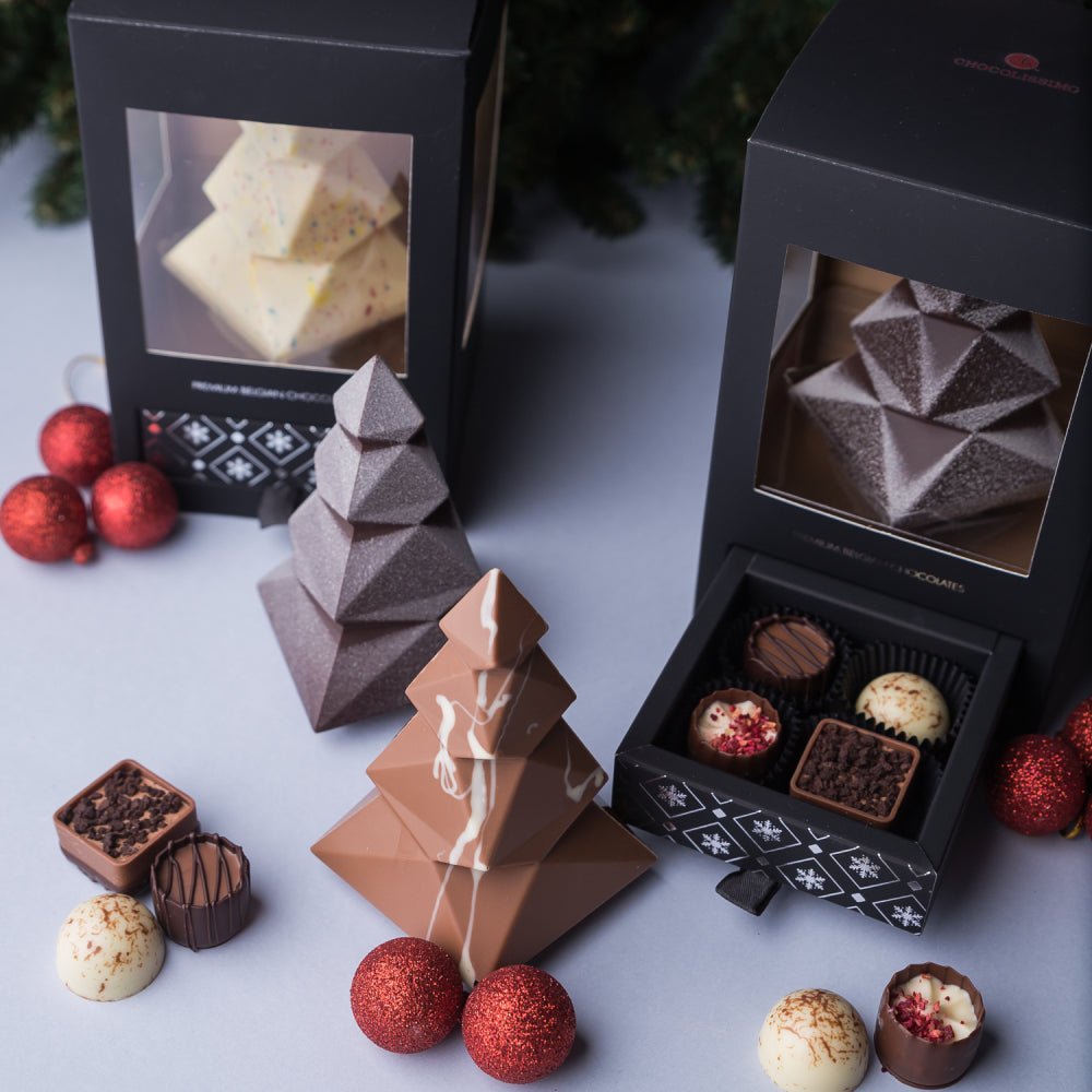 Christmas tree in dark chocolate