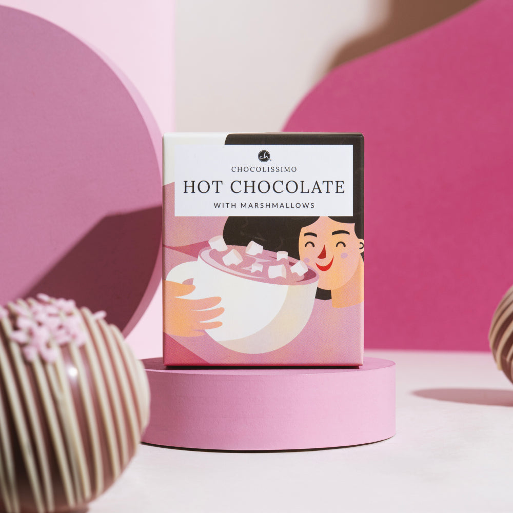 Čokoládová koule Ruby s marshmallow