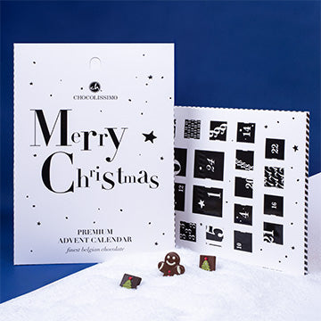 Black and white advent calendar