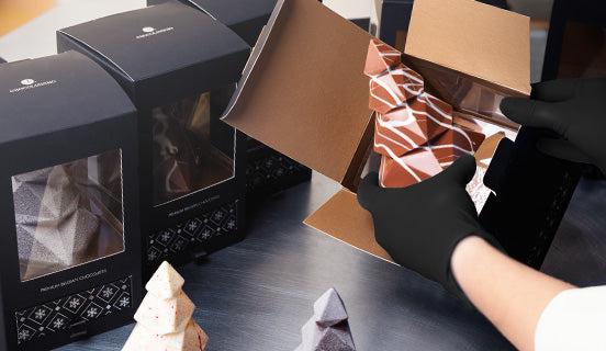 Sada DIY na výrobu čokoládek pro děti na Vánoce