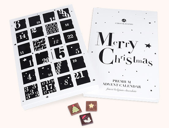 Black and white advent calendar