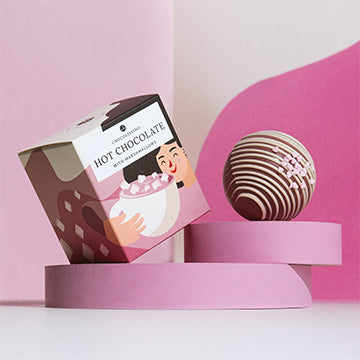 Čokoládová koule Ruby s marshmallow