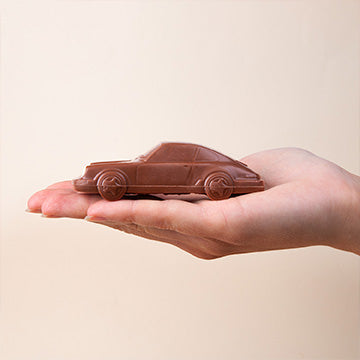 Mini Porsche 911 z čokolády se stužkou - Valentýn