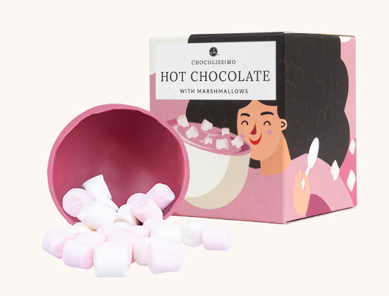 Čokoládová koule Ruby s marshmallow