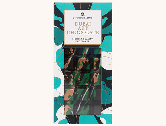 Dubajská hořká čokoláda s pistáciemi