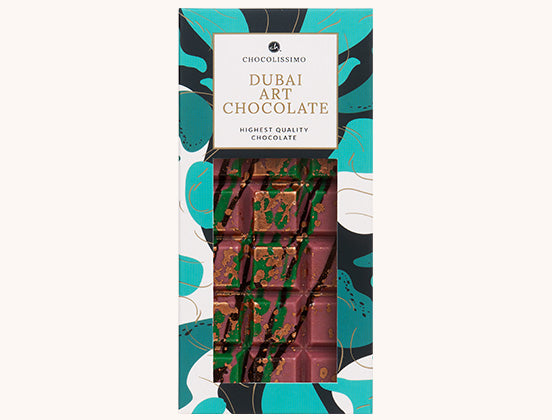 Růžová dubajská čokoláda Ruby s pistáciemi