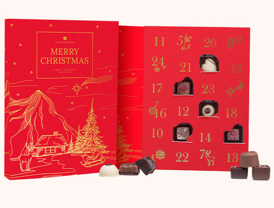 Adventní kalendář nealkoholický červený