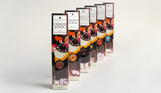Čokoláda s chutí kořeněných sušenek k rozpuštění - Chocostick Speculoos