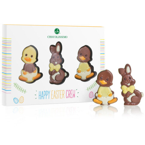 Chocolissimo - Velikonoční čokoládové figurky kachnička a králík 40 g