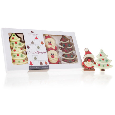 čokoládový mikuláš, čokoládové vánoční figurky, vánoční figurky z čokolády, čokoládové vánoční dekorace, vánoční čokolády