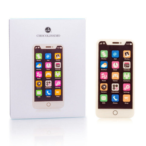 Chocolissimo - Čokoládový smartphone - originální čokoládový dárek 40 g