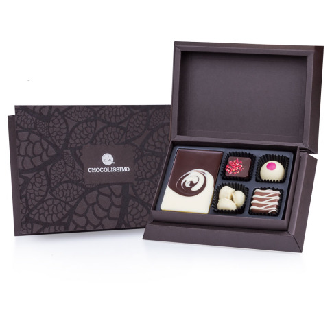 Levně Chocolissimo - First Selection Mini - luxusní čokoládová sada s pralinkami 70 g