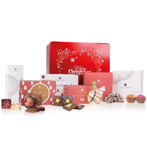Chocolissimo - Čokoládové vánoční dárky v kovové krabici 275 g