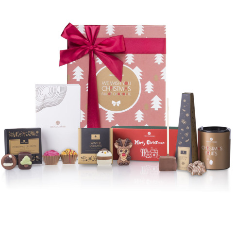 vánoční čokolády v krásné dárkové krabici