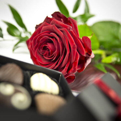 růže a čokoláda