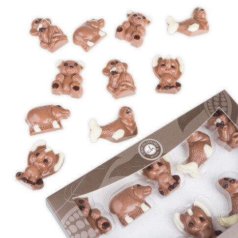 Čokoládová zvířátka, čokoládová zoo, čokoláda pro děti