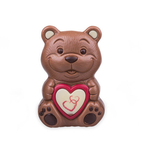čokoládový valentýnský medvídek