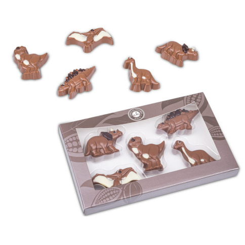 Čokoládové figurky dinosaurů