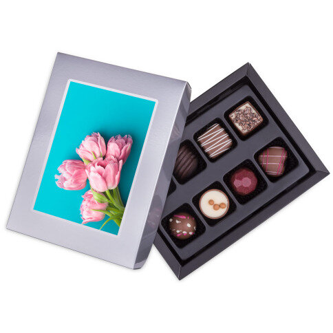 Personalizované čokolády, čokolády s personalizací, bonboniéra s fotografií, čokoláda s fotografií, belgické pralinky s fotografií