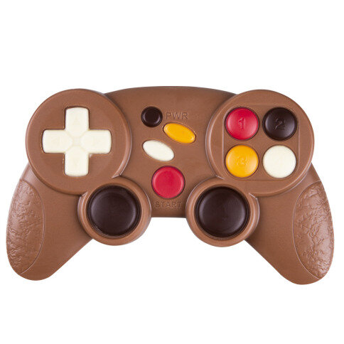Gamepad, dárek pro hráče, čokoládový gamepad, čokoládová figurka, čokoládové figurky
