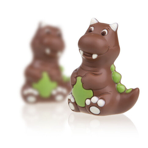 čokoládová figurka dinosaurus, vtipný dárek pro fanoušky Jurského parku, originální dárek pro paleontologa, dárek pro fanouška Jurrasic World, čokoláda pro děti