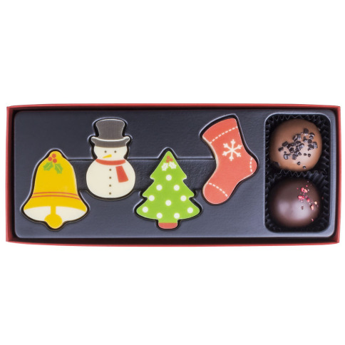 vánoční belgická čokoláda v dárkovém balení