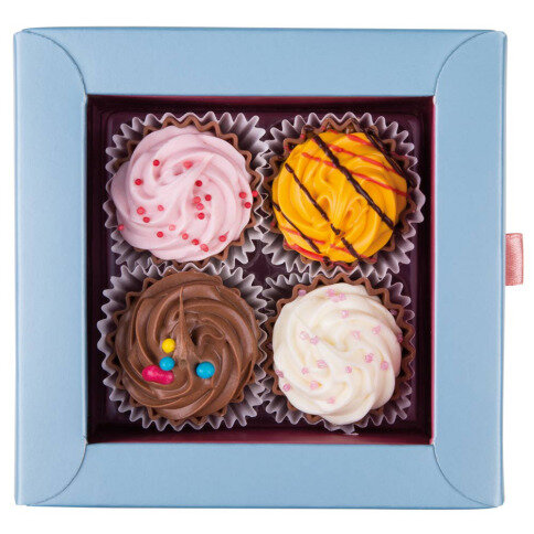 american cupcakes, darek k narozeninam, cokolada k narozeninam, luxusni pralinky k narozeninam
