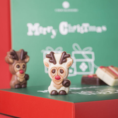 vánoční figurky s nugátovou náplní