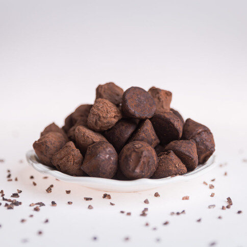 Čokoládové lanýže s kávovou příchutí