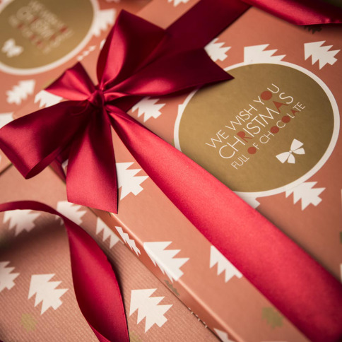 vánoční čokolády v krásné dárkové krabici