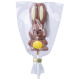 Čokoládové velikonoční lízátko zajíc, žlutý