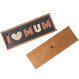 Nápis z mléčné čokolády: I Love Mum