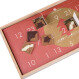 Adventní kalendář v dřevěné krabičce