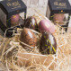 Luxusní vejce XXL s pralinkami - hořká čokoláda