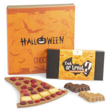 Halloween, dárek na halloween, dýně na halloween, čokolády na halloween, překvapení na halloween