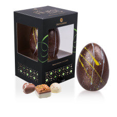 čokoládové vejce, čokoládový dárek, dárek k velikonocům, luxusní čokoládová kraslice, luxusní velikonoční dárek